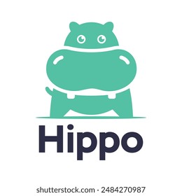 Cute Green Gippo Logo Vector