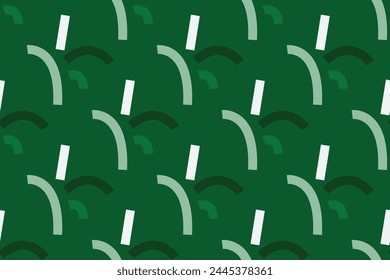 Lindos patrones verdes sin costuras. Ilustración vectorial de diseño brillante. Abstractas patrón geométrico sin fisuras sobre fondo verde