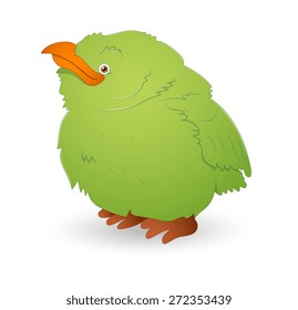 Cute Green Small Bird