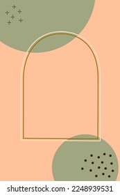 Cute greeting card or background of geometric pattern in earth tone color. Illustration vector design 