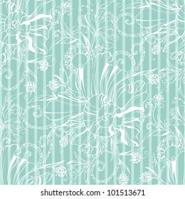 Cute greeting card with birds in love