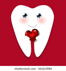 Cute greeting card Happy Dentist Day