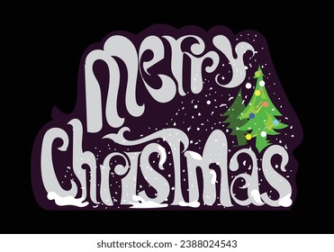 cute greeting card MERRY CHRISTMAS 1