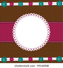 cute greeting card with space for copy. vector illustration