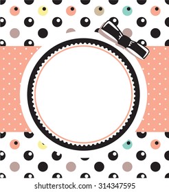 cute greeting card template design