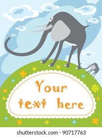 cute greeting card. vector