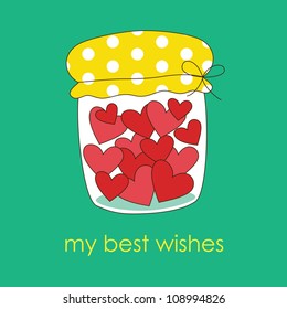 cute greeting card. vector illustration