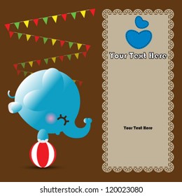 Cute greeting card. vector illustration