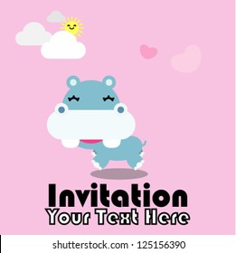 cute greeting card. vector illustration