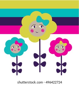 cute greeting card. vector illustration