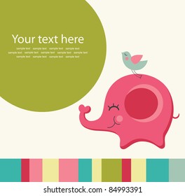 cute greeting card. vector illustration