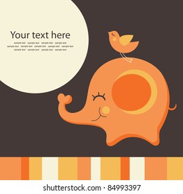 cute greeting card. vector illustration