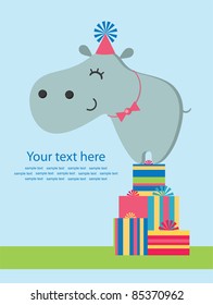 cute greeting card. vector illustration