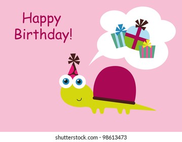 cute greeting card. vector illustration