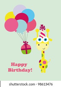 cute greeting card. vector illustration