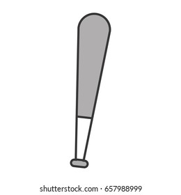 cute grey baseball bat cartoon