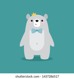 cute grey bear