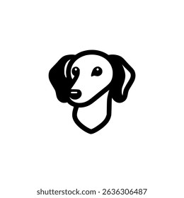 cute greyhound dog head pet animal logo vector illustration template design
