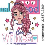 cute gril fashion graphic tees for girl design
