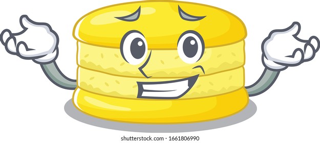 adorable estilo de caricatura de caricatura de macarón limón limón