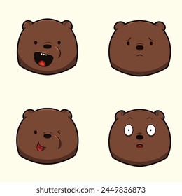 Cute Grizzly character art design