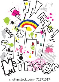 cute grunge illustration