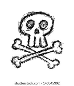 cute grunge skull