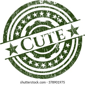 Sello de estilo de grunge