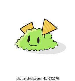 Cute Guacamole vector illustration