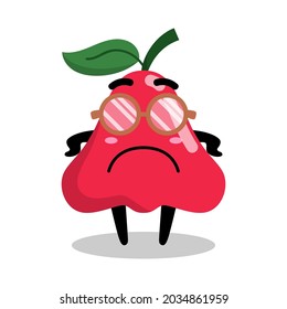 cute guava character vector illustration design