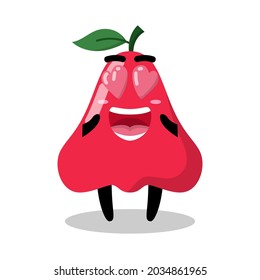 cute guava character vector illustration design