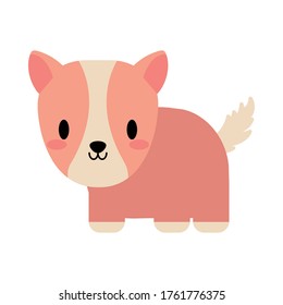 cute guinea pig baby kawaii, flat style icon vector illustration design