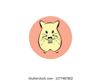 Cute Guinea Pig Poses Cartoon Vector Illustration.