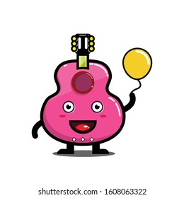 cute guitar expression BOLD PINK