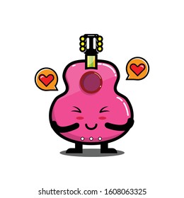 cute guitar expression BOLD PINK