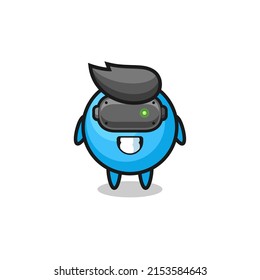 cute gum ball using VR headset , cute design