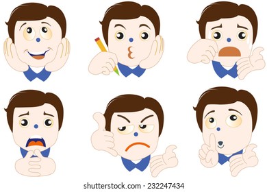 Cute guy emoticons