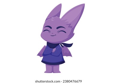 Cute Halloween Animal Character Design Illustration