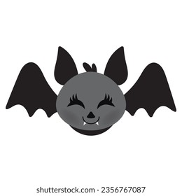Dibujo de dibujos animados de murciélago de Halloween