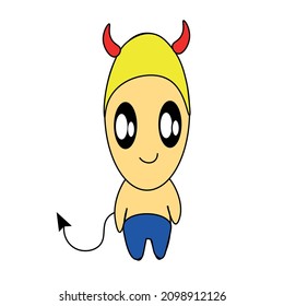 A cute halloween cartoon image