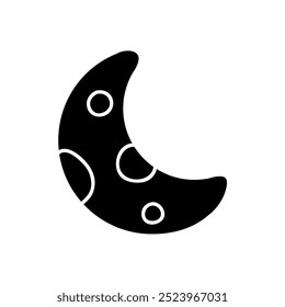 Cute halloween celebrating theme icons, moon