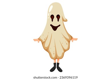 Cute Halloween Character Design Illustration