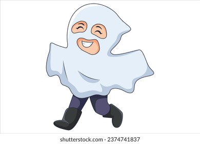 Cute Halloween Character Design Illustration