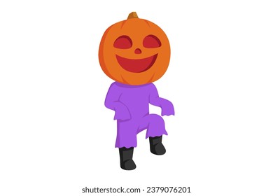Cute Halloween Character Design Illustration