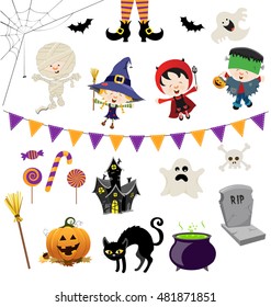Cute Halloween Characters Collection