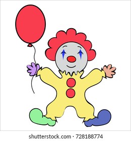 Cute halloween colored monster