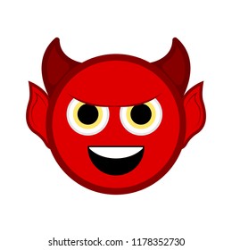 Cute halloween demon cartoon character