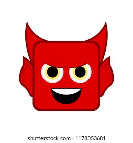 Cute halloween demon cartoon character
