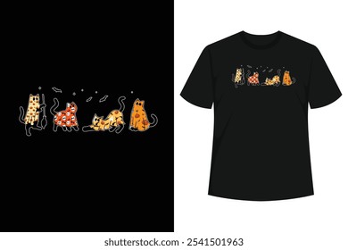 Cute Halloween Design of a Spooky Black Cat in Ghost Costume With Groovy Pumpkins and Bats. If You Want an Scary Night, This Apparel is the Perfect for You and Makes a Great 