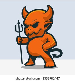 Cute halloween devil